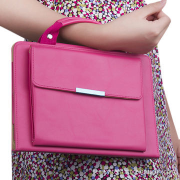 PU leather handbag case for iPad 4